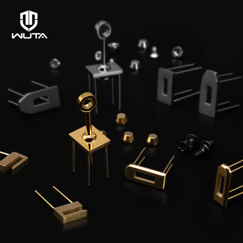WUTA Stainless Steel Clasp Turn Twist Lock Accessories for Luxury Brand Mini-bag Decorate Pendant DIY Leather Craft Pattern Set