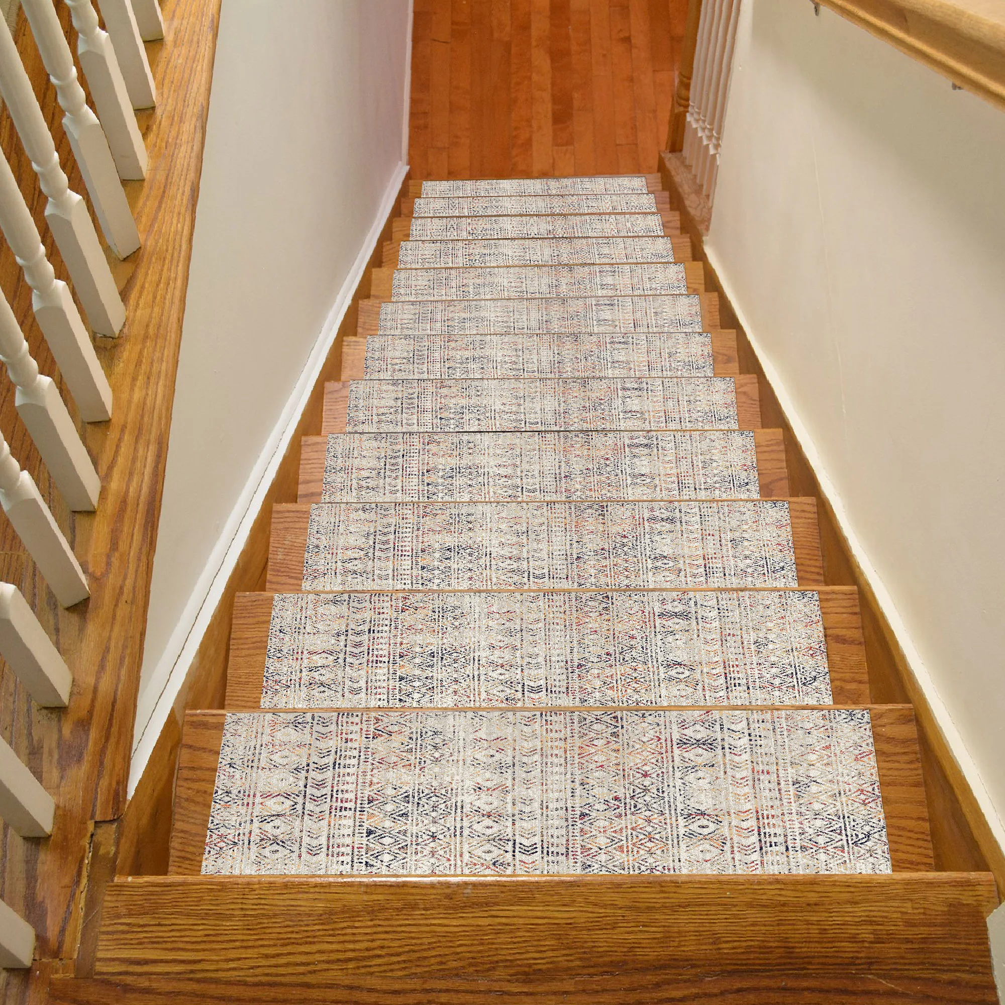 

Retro Patterned Stair Tread Tread Rug, Stair Carpet, Non Slip Stair Mat,Stair Rug, Home Decor, HD Printed Rug, sm-711