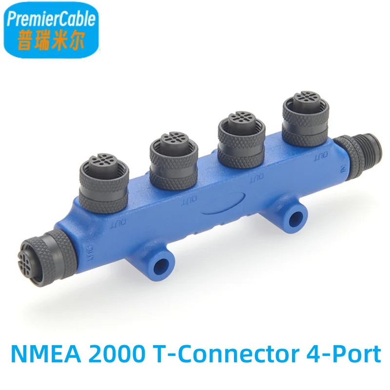 

DeviceNet Multiport Junction Box M12 Connector NMEA2000 Tee Splitter 4 port Micro-Change M12 Distributor for Can Bus CANOpen