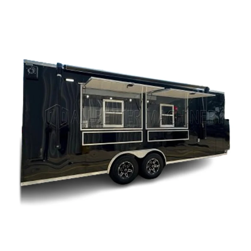 2024 mobile Food Truck Frühstück Food Truck mit Friteuse und voller Küche kaufen Street Food Truck Anhänger amerikanischen Standard