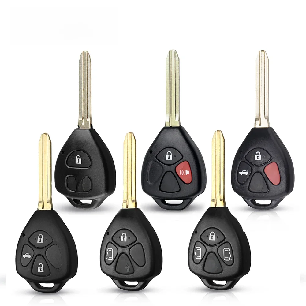 KEYYOU 2 3 4 Przyciski Pilot samochodowy do Toyoty Camry Corolla Avalon Venza 2007 2008 2009 2010 2011 2012 Etui na klucze TOY43 — zdjęcie 2