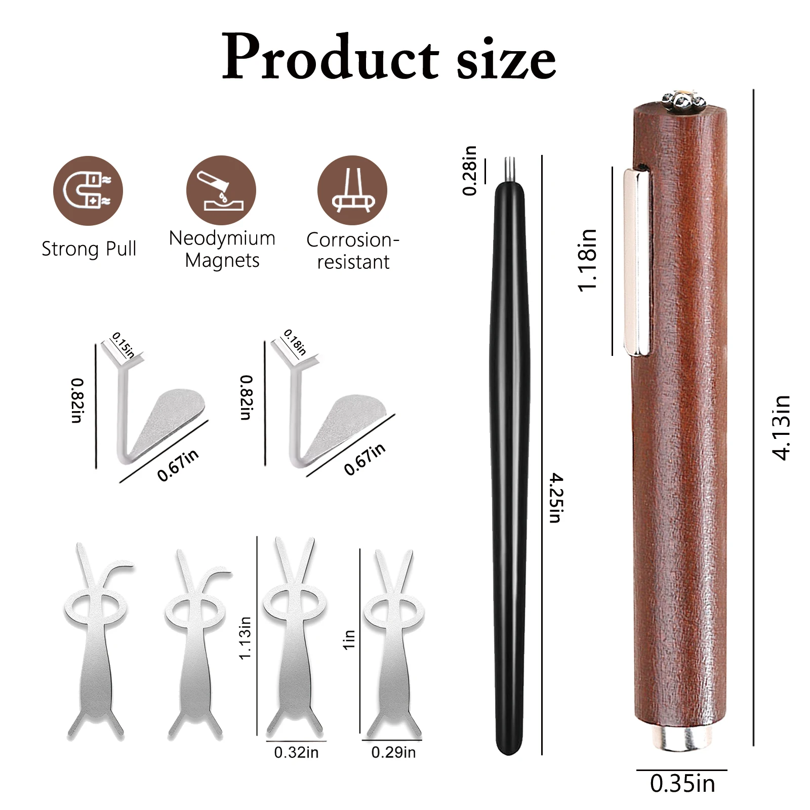 Ensemble d'aimants pour Nail Art 3 en 1, bâton magnétique pour ongles œil de chat avec plaques en forme de lapin et de cœur pour vernis Gel œil de chat, outils de manucure à faire soi-même