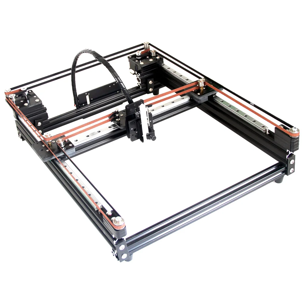 US Warehouse Fast Shipping DIY Disassembled XY Frame Plotter Pen Drawing Robot Machine A3 Size Lettering Sketch Writing Plotter with EBB Motherboard, Supports Diode Laser Function, Anti-Rust Guide Rail