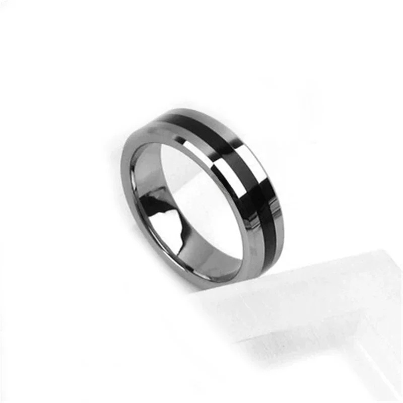 Anneau de magicien magnétique pour tours de la pièce de monnaie, bague aimantée pour magie close-up et de spectacle, accessoire tendance et puissant, noir et argent, 1 pièce, B1024,