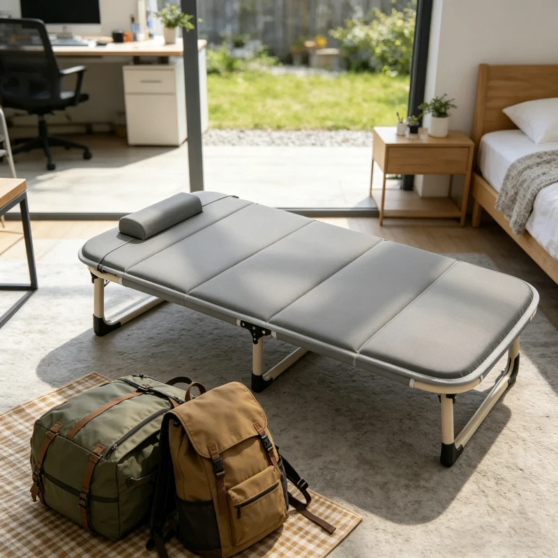Cama Plegable Portátil Individual para Siesta en la Oficina, Reclinable, con Cadena de Suministro de Fábrica, Moderna y Cómoda para el Hogar, B274836