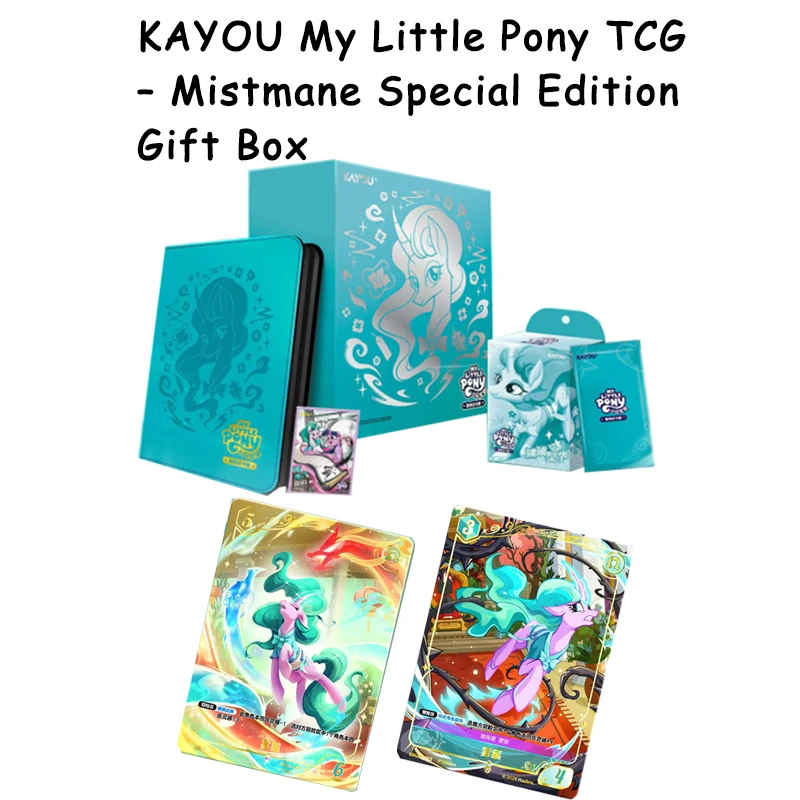 2026 KAYOU Оригинальный набор для коллекционирования My Little Pony TCG: Специальное издание Mistmane, подарочная коробка, редкие карты CR GR RR SR для детей, подарки
