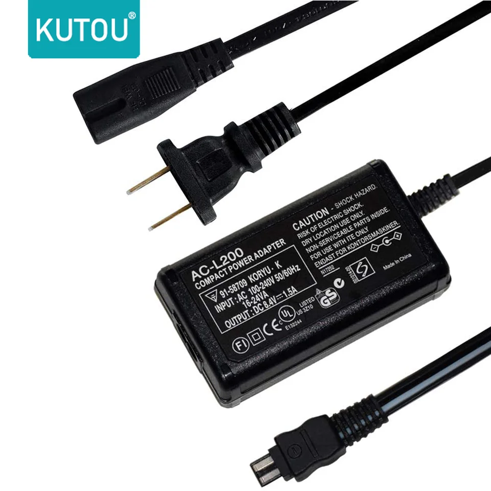 Kutouカメラ充電器AC-L200 ac電源アダプタtkdyソニーAC-L200C AC-L25 Kutouカメラ充電器AC-L200 ac電源アダプタtkdyソニーAC-L200C AC-L25