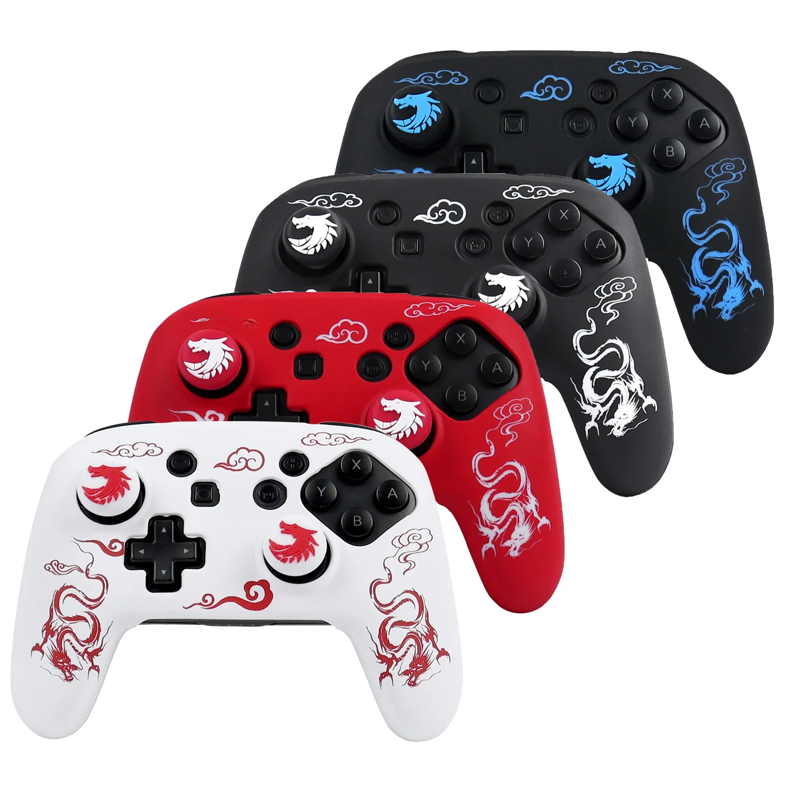Étuis de protection en silicone souple pour manette Nintendo Switch Pro, housses de contrôleur, manette de jeu, manette de jeu, accessoires de jeux