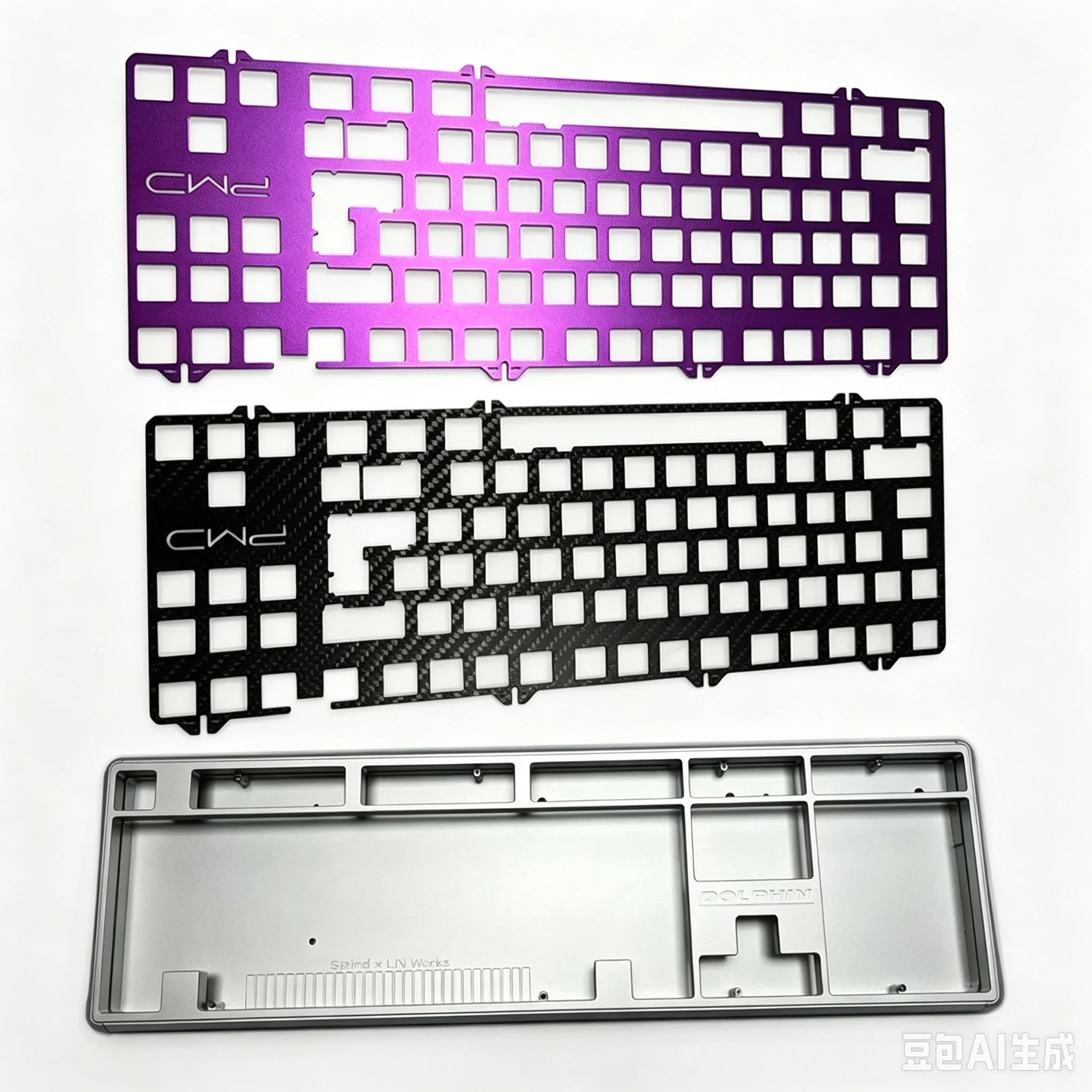 Custom-built Carbon Fiber Mechanical Keyboard FR4 PC ABS POM Aluminum Stainless Steel Postioning Plate Layou