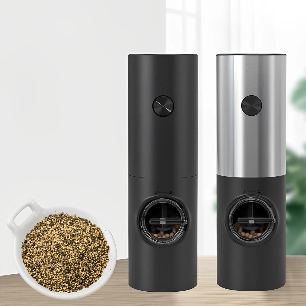 Electric Salt Grinder Pepper Seasonings Automatic Condiments With Adjustment Grinding