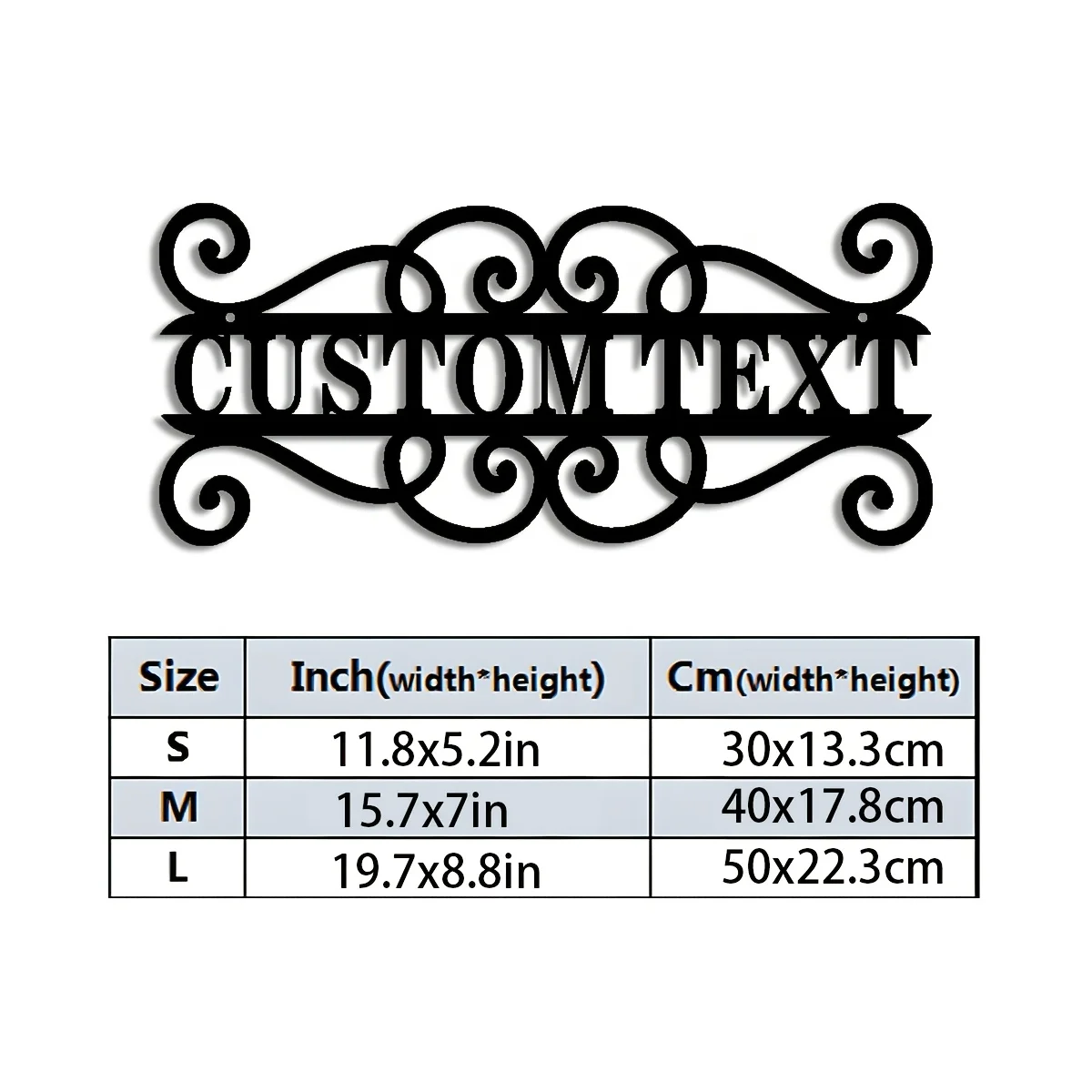 Custom Metal Address Decor with Name/Numbers, Outdoor/Indoor/Home Entrance/Office/Business Use, Housewarming/Easter/Party Gifts