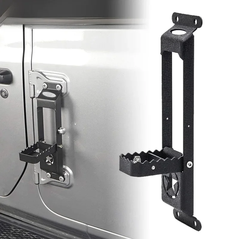 Zawias drzwi stopka stopka składany pedał dla Jeep Wrangler JK JKU 2007-2017 Wrangler JL JLU 2018-2025 — zdjęcie 2