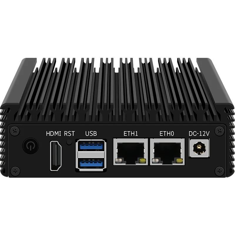 CWWK X86-P2 Fanless Mini PC J4125 J4105 façades Core 2x i226-V 2.5G Nics Firewall Computer NVMe 2xUSv1.0 Routeur souple industriel.