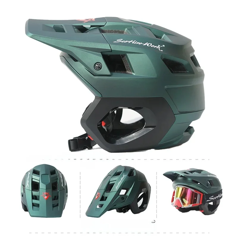 AliExpress 3/4 Half Face Ultralight Mountain Bike Helmet  MTB DH Cross Country Helmet Outdoors Sports Cycling Race Equipment Ear Protection