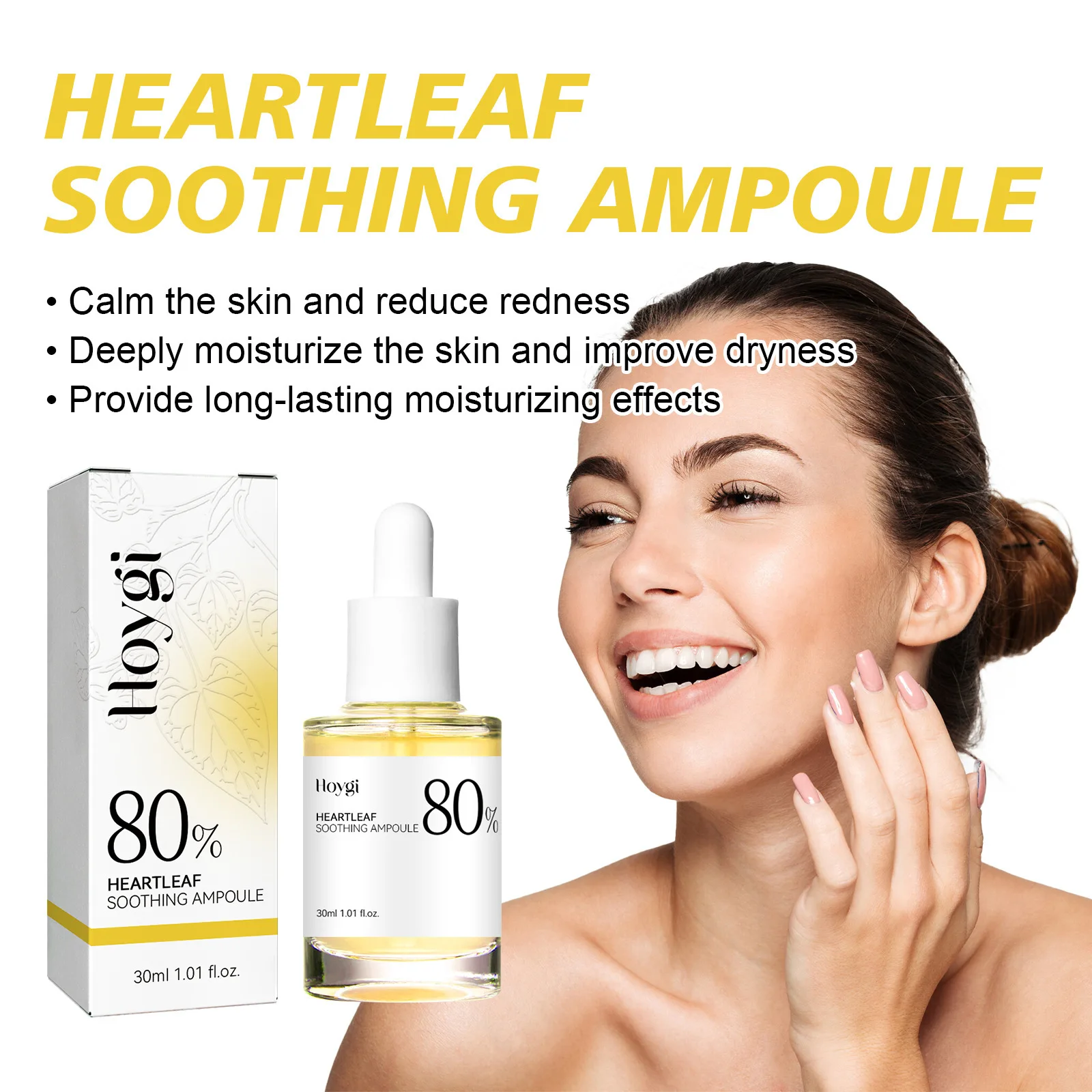 Hyaluronic Acid Facial Serum Pore Shrinking Relieving Dryness Repair Sensitive Skin Redness Soothing Nourish Moisturizing Serum