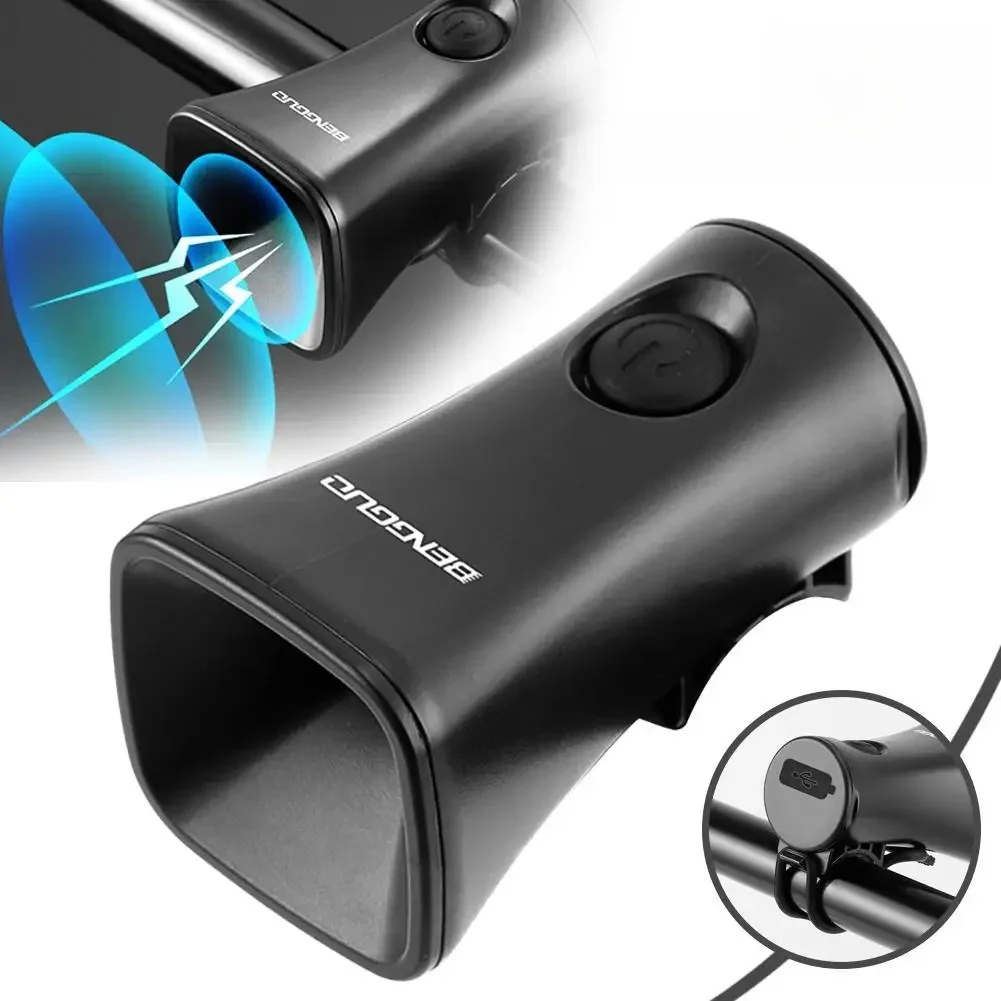 AliExpress Bicycle Electric Horn 120db Waterproof And Dustproof Rechargeable Bicycle Bell Suitable For Road Bikes And Mountain Bikes X8Q3