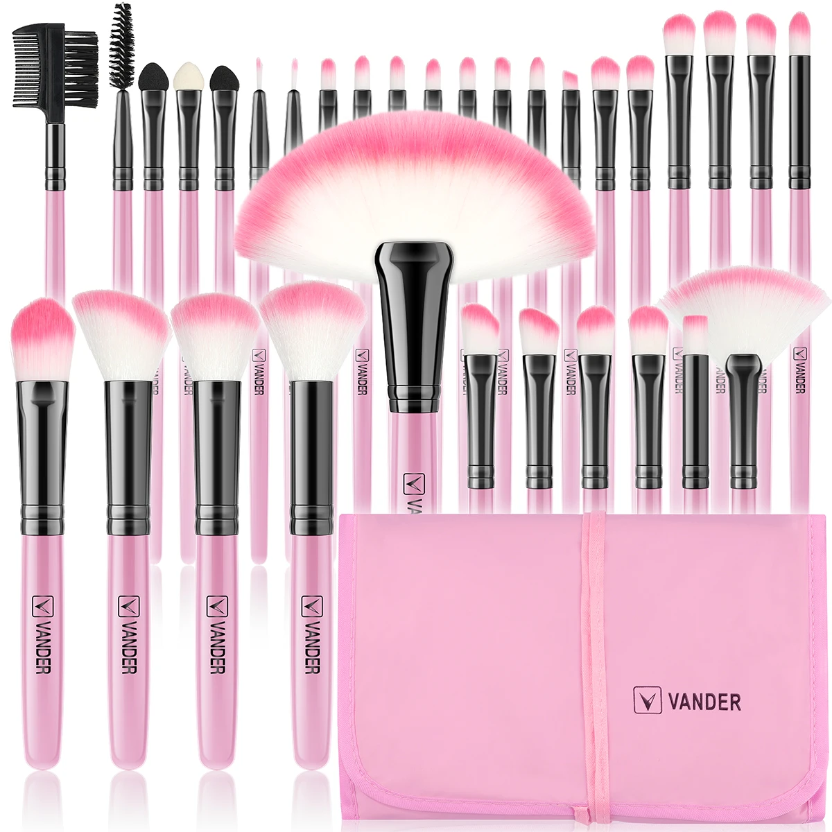 

8-32Pcs Makeup Brushes Soft Fluffy Cosmetics Foundation Powder Blush Eyeshadow Kabuki Blending Makeup Brush Beauty Tools Kit