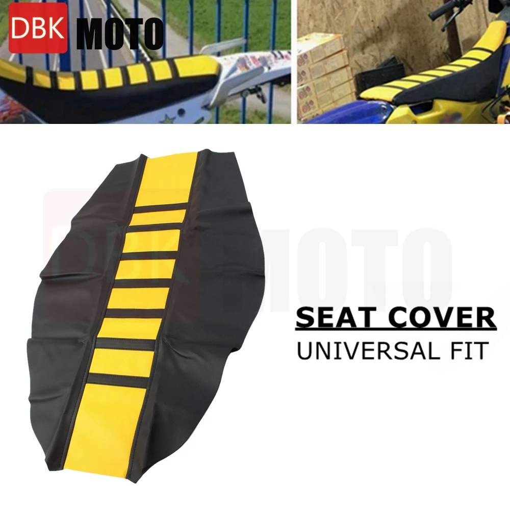 Ribbed Rubber Artificial Leather Gripper Soft Seat Cover For HONDA YAMAHA SUZUKI Suzuki RMZ250 RM85 DRZ 400 RM125/250 Dirt Bike