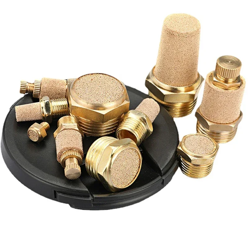 Raccord pneumatique anti-bruit en laiton, filetage mâle BSP 1/8 1/4 3/8 1/2, réglable long/court, BSL M5