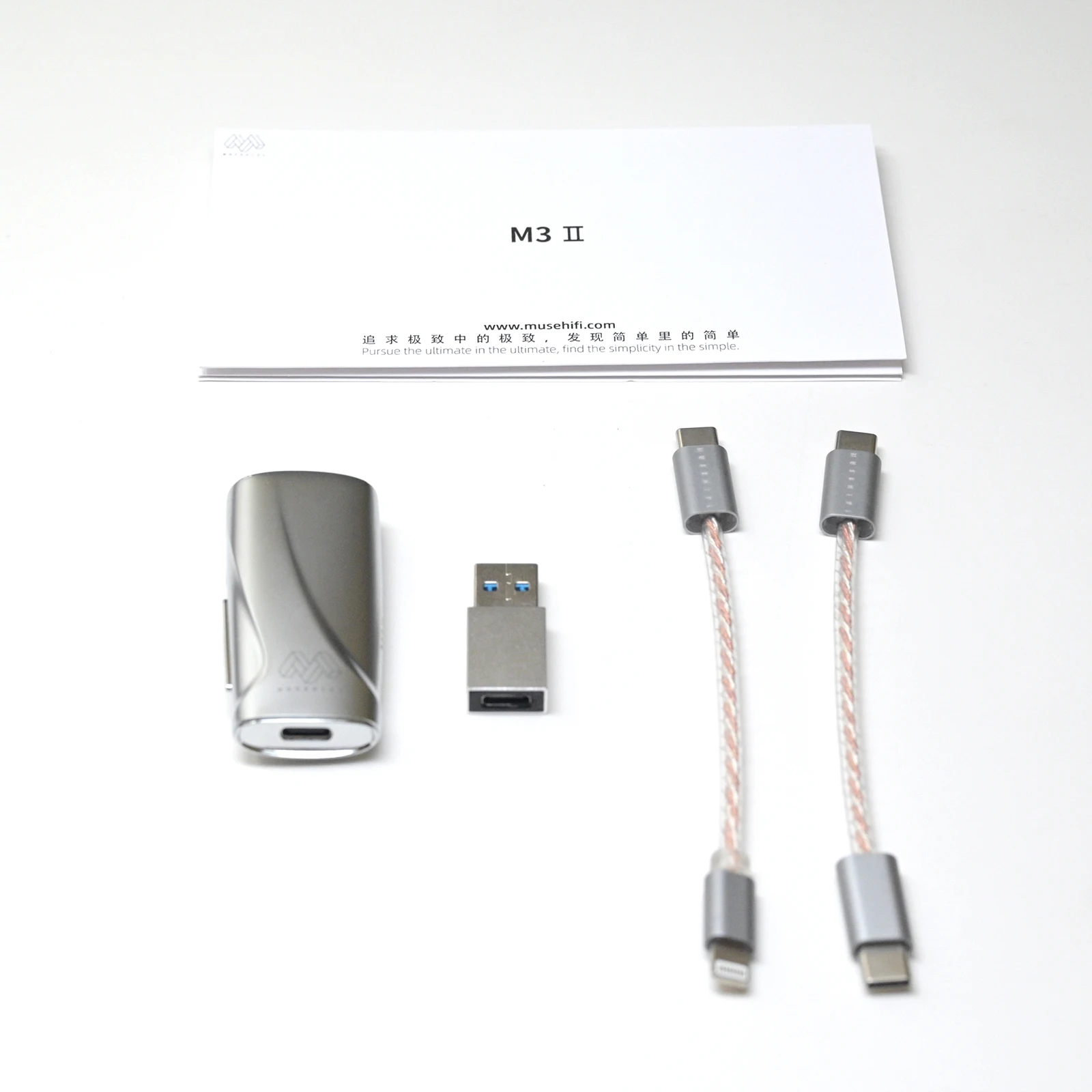 MUSEHIFI M3 II Dual CS43131 Portable DAC & Headphone AMP Portable Low Harmonic Distortion and Torex Power Management System DAC