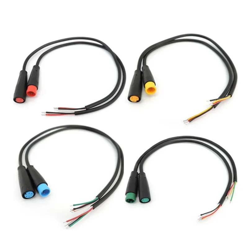 AliExpress NONE M8 2 3 4 5 6 Pin DC Electric Bicycle Butt Joint Plug waterproof female male Connector Wiring Scooter Brake Cable Signal 20CM