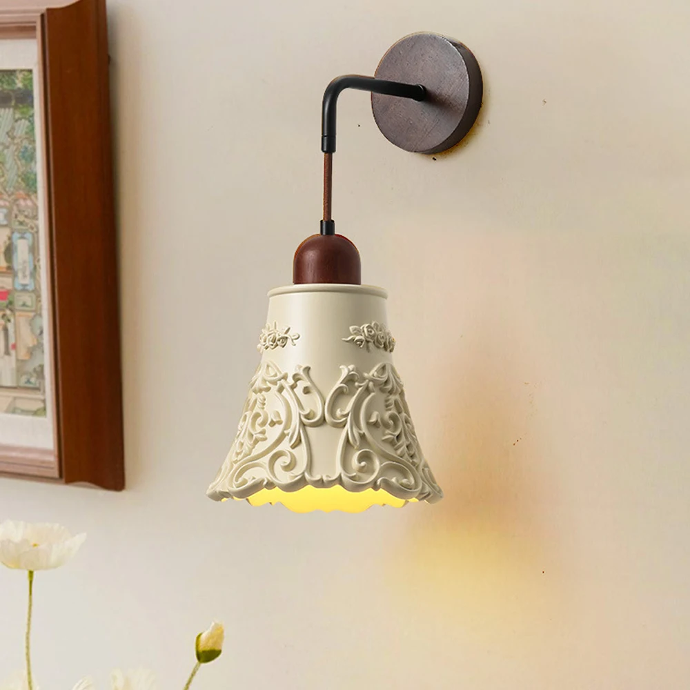 

Современный деревянный настенный светильник с регулировкой, винтажный настенный светильник E27, светодиодный светильник E27, скандинавский стиль, для спальни, гостиной, домашнего декора, бра
