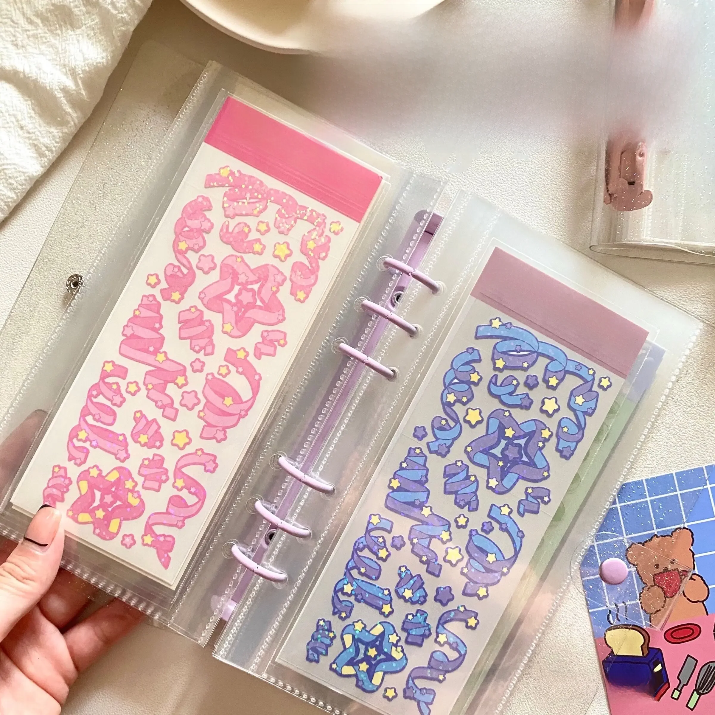 MINKYS New Arrival naklejki Kawaii rachunki karty zbieraj karty książek organizator książka szkolne artykuły papiernicze — zdjęcie produktu 6