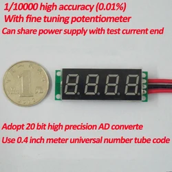 GWUNW BY440A 0.40 pollici 4-bit display digitale amperometro testa 1mA 10mA 100mA 1A 5A 10A