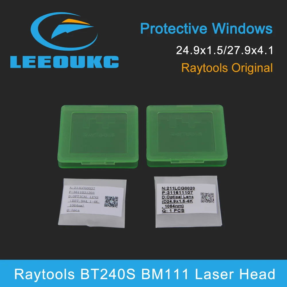 Raytools Original Protection Lens/Protective Windows 27.9x4.1mm 211LCG0037 24.9x1.5 211LCG0020 For Raytools BT240S BT220 BM111