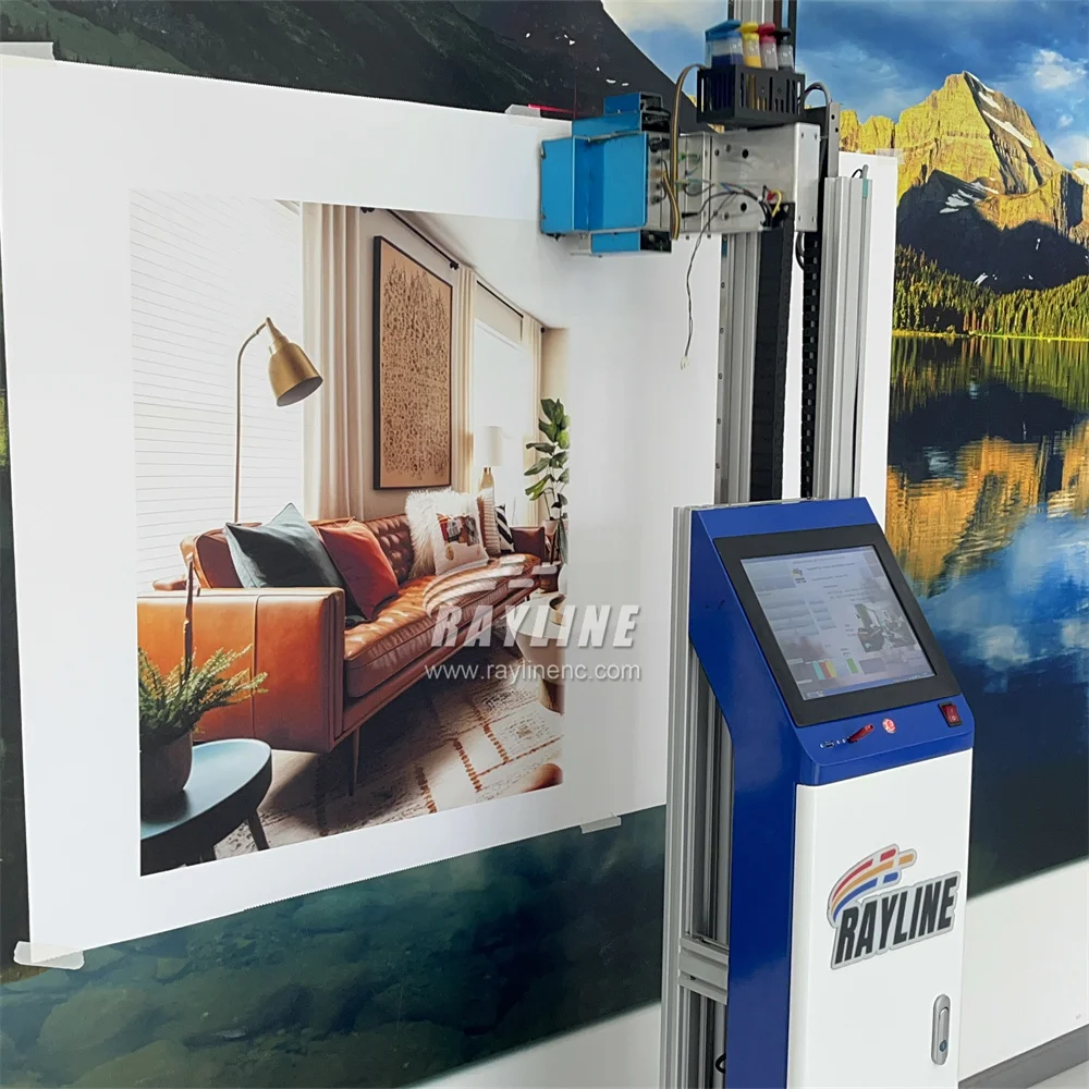 AI 4K Wall Printer Cellphone Control Automatic Splitting/Positioning Images, Unlimited Length/Width Wall Printing Machine