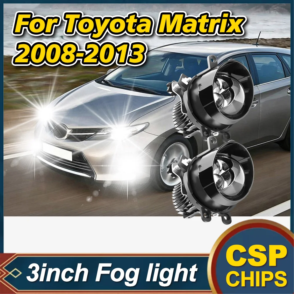 

3 Inch Bi LED Fog Lights Double Hyperboloid For Toyota Matrix 2008-2013 LED Car Fog Lamps H11 Plug