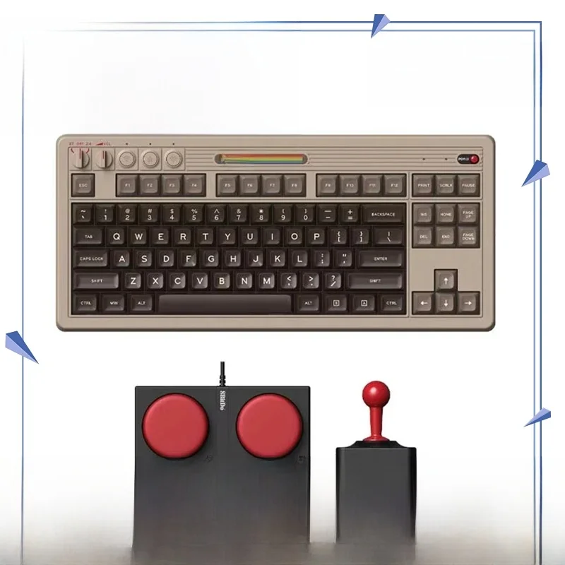 Klawiatura mechaniczna 8BitDo Retro C64 Edition, Bluetooth, bezprzewodowa i przewodowa 2,4G, 3 tryby podłączania, dla komputera z systemem Windows 10 i Android — zdjęcie produktu 7