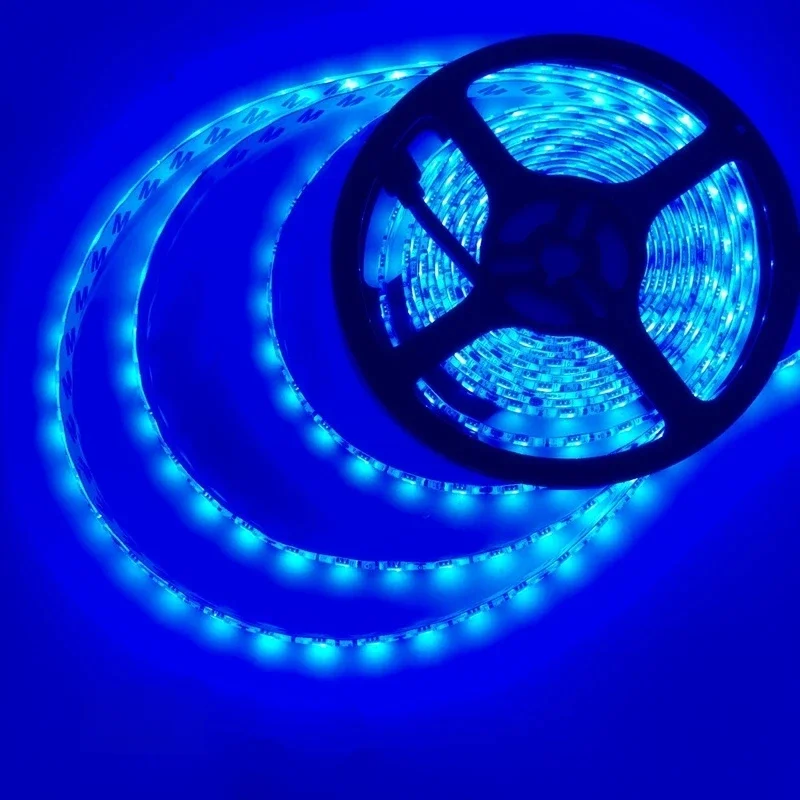 Bande lumineuse LED RGB 2835, 5M, 300 LED, DC 12V, rouge, vert, bleu, blanc chaud, blanc froid, Flexible, SMD 2835, ruban à Diode LED