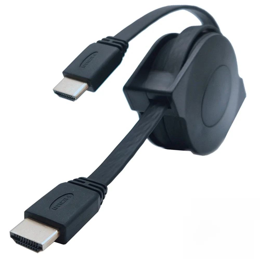 Versenkbare & dehnbar 4K HDTV-kompatibel Kabel 1.5m 1.8m 3D Adapter do projektoren Monitore TV LCD Laptop PS3 — zdjęcie produktu 7