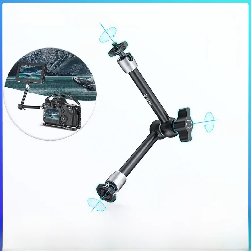 SmallRig 9.5 cal przegubowe ramię rozeta W 1/4 "gwintowane uniwersalny magiczne ramię do lustrzanka cyfrowa/klatka/Monitor LED światła 2066B — zdjęcie 2