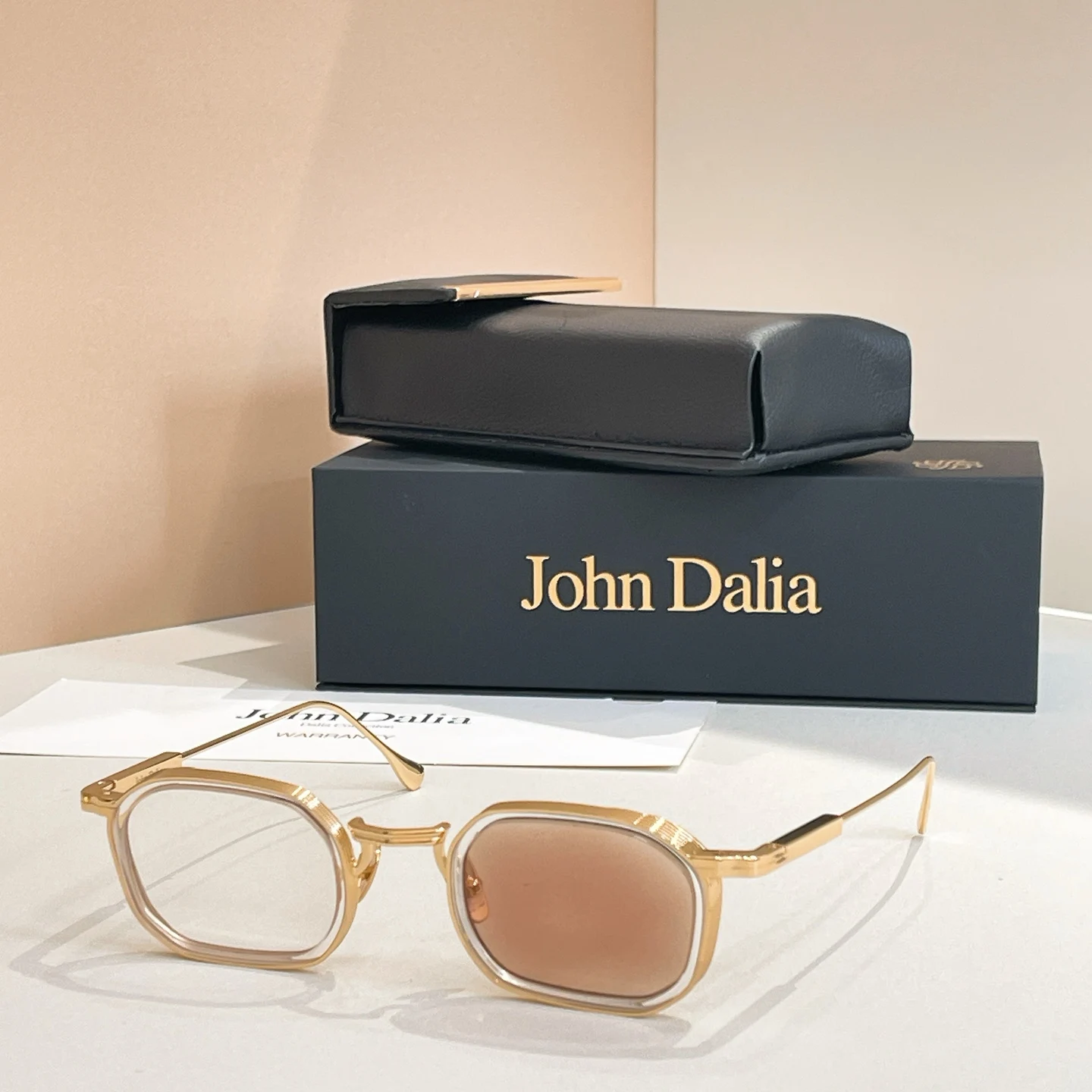 Voor JOHN DALIA JD SAMUEL Top Hoge Kwaliteit Zonnebrillen voor Heren Legering+Acetaat Montuur Modieus Design Zonnebrillen voor Dames met doos