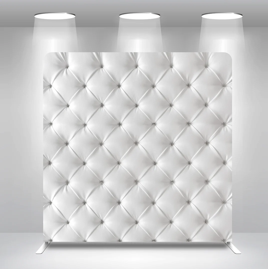 

8x8ft 10x8ft 10x10ft White Leather Upholstery Bridal Shower Baby Shower Birthday Pillow Case Photoshoot Backdrop Stand Cover