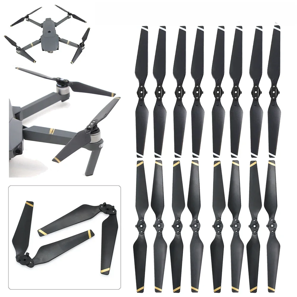 4/8 sztuk 8330F dla DJI Mavic Pro śmigła zapasowe ostrze CCW/CW kompozytowy z włókna węglowego niski poziom hałasu baza skrzydło Drone części zamienne — zdjęcie produktu 7