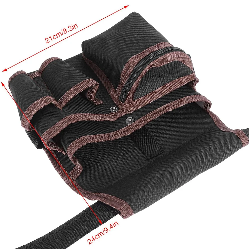 Portable Hardware Electrician Toolkit Belt Bag S11 600D Waterproof Multi-purpose Technician\'s Organizer Storage Bag Repair Pouch