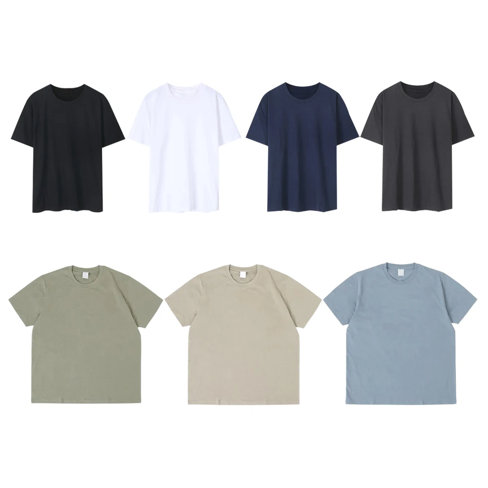 Half-sleeved Muan Round Iner Student T-Shirt White Tea Black Tea School uniform Ttee Group Tea Ban Falty [7 Color]