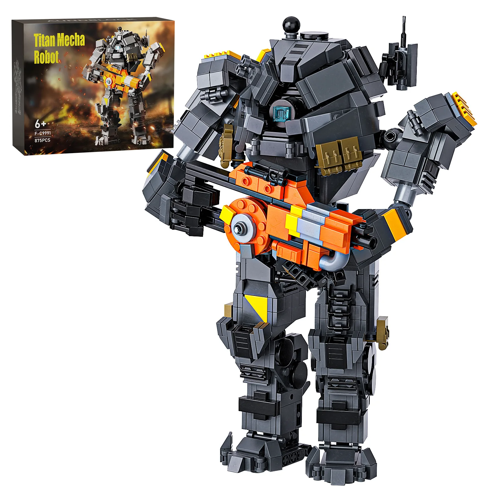 MOC Creative Game Battle Robot Lon Class Titan Mecha Model Titanfall Robot Building Blocks Set DIY Children's Educational Toys