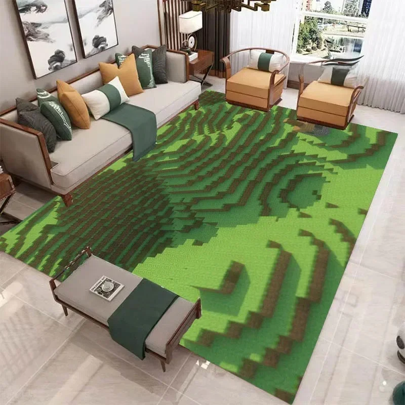 M-MINE Sandbox Games Decor Carpet Dywan antypoślizgowy Mata do jogi Dywany do salonu Dywanik Podkładka pod drzwi Wystrój sypialni Prezent urodzinowy — 2