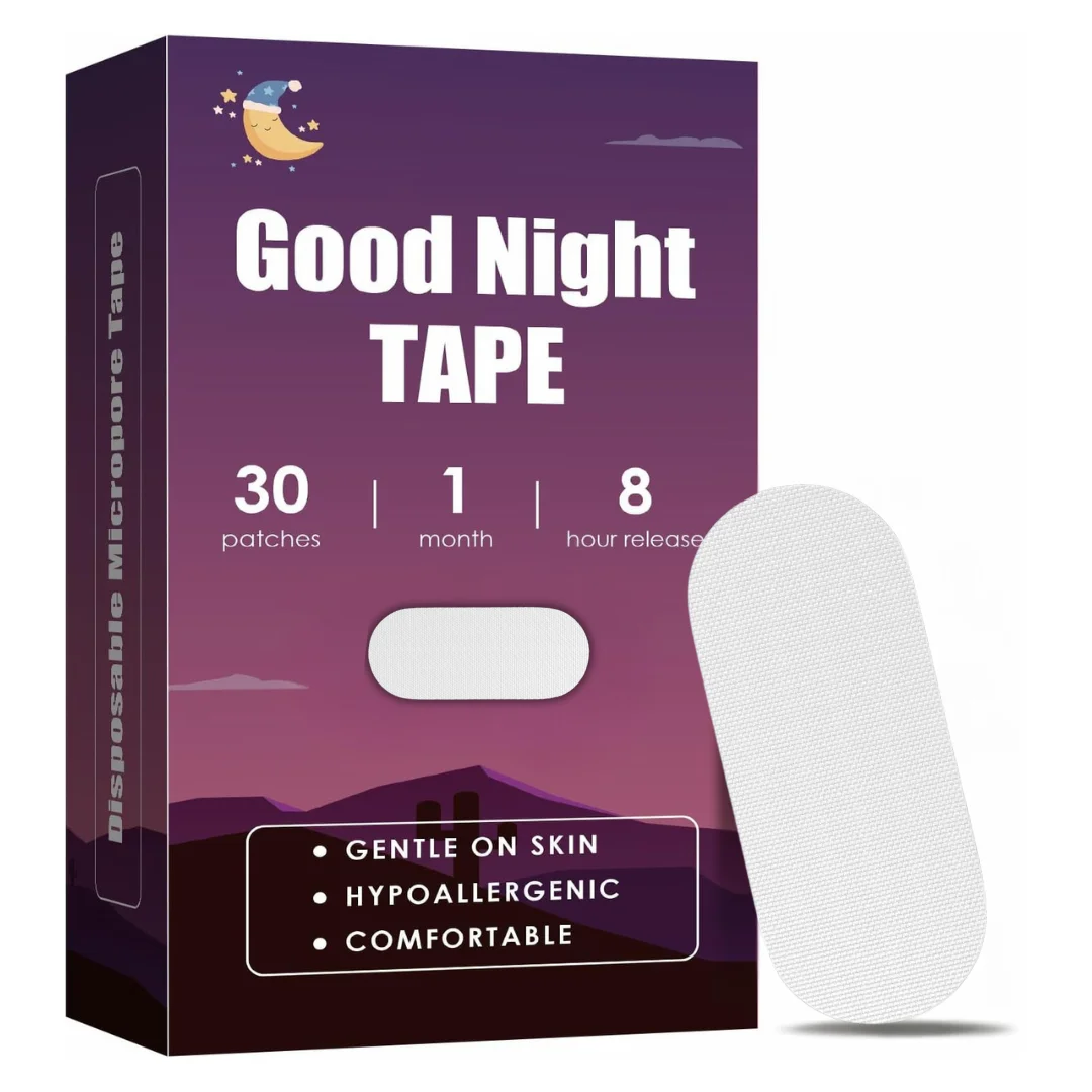 Mouth Tape for Sleep Anti Snoring Mouth Strips Men & Women Allergenic Medical Grade Nose Breathable Strips Reduce Mouth Dryness