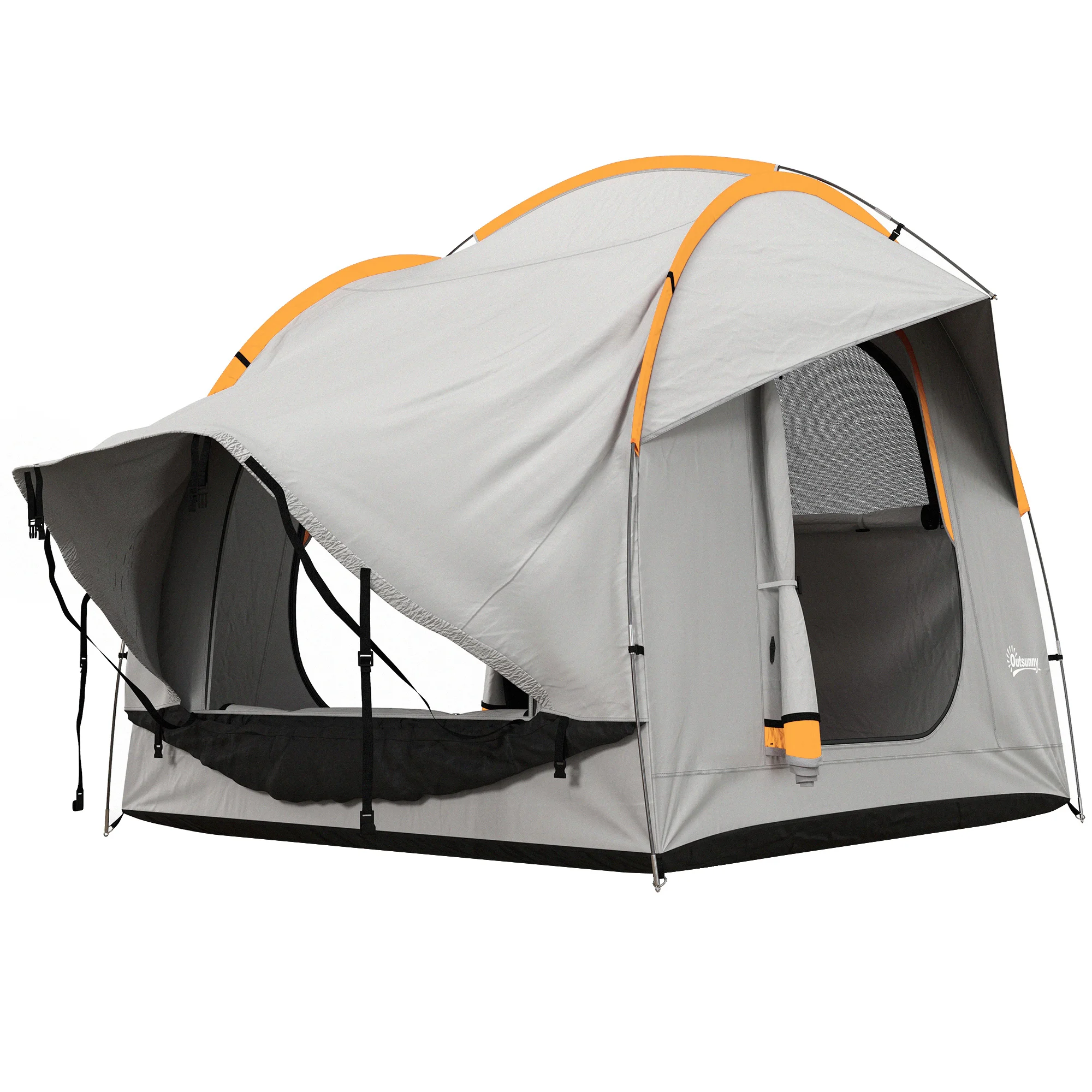 Wetterfestes Auto-Heckklappenzelt, 3-Türiges SUV-Campingzelt, Wasserdichter Outdoor-Unterstand für Fahrzeug-Camping & Familienausflüge