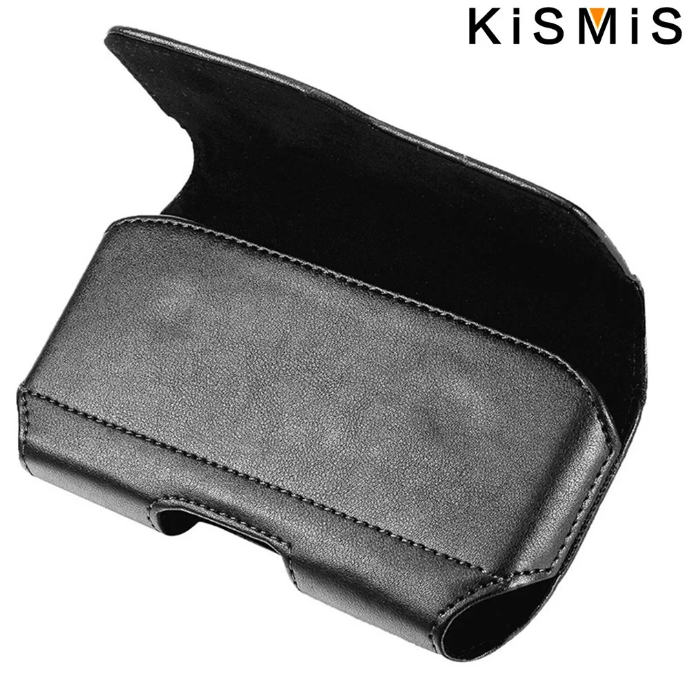 KISMIS Fashion Leather Belt Clip Waist Bag Phone Bag Phone Holder for 3.5-6.3 Inches Mobile Phones  iphone Samsung