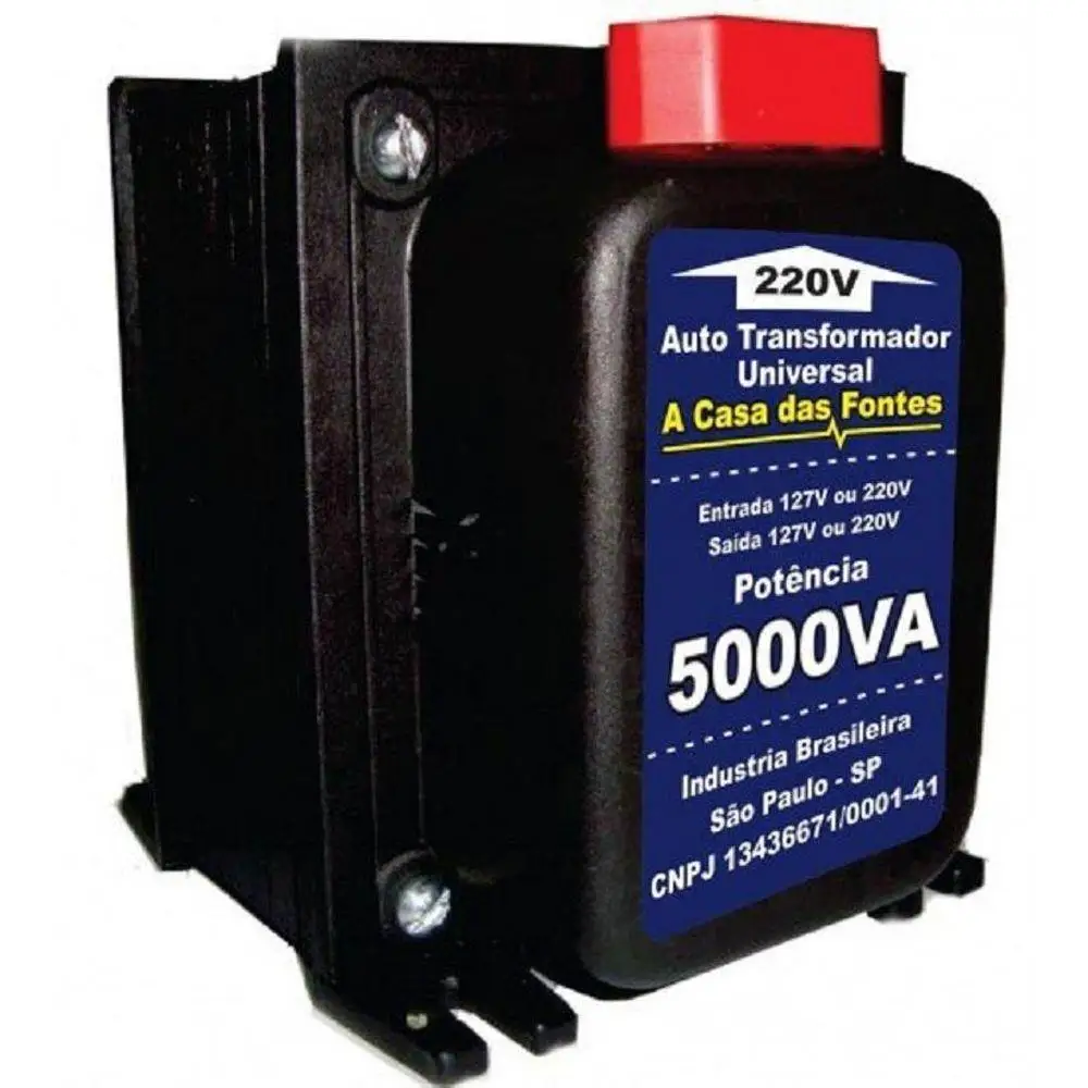 Auto Transformador Conversor De Voltagem 5000va 110 P/ 220 Bivolt  Ar 12000btus