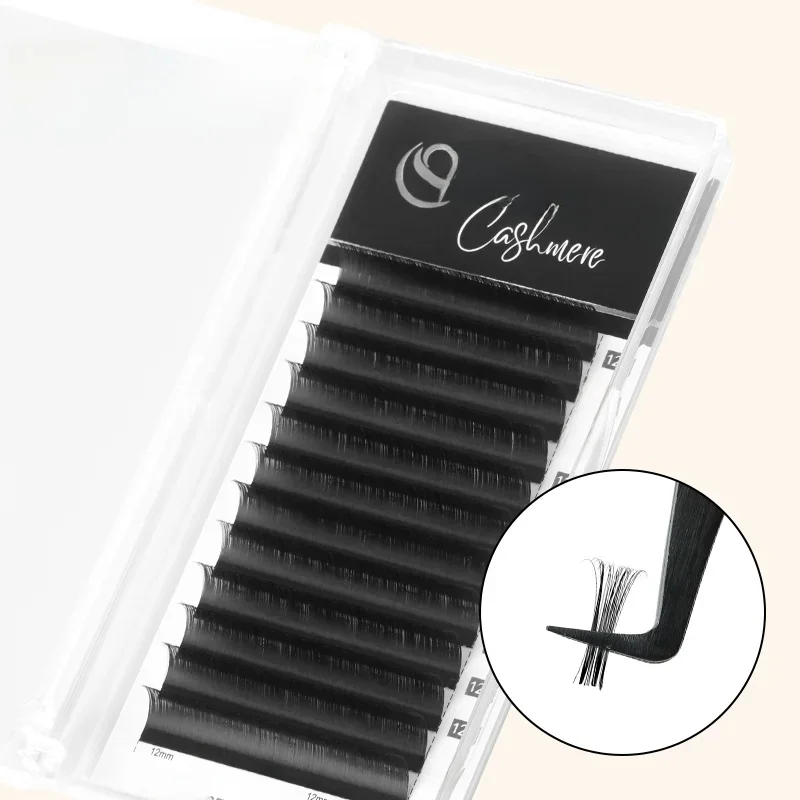 SENSE LASHES 12/16 Rzędów Kaszmirowe Klasyczne Sztuczne Rzęsy Pojedyncze Rzęsy Matowe Czarne Przedłużanie Rzęs Narzędzia do Makijażu — zdjęcie 2