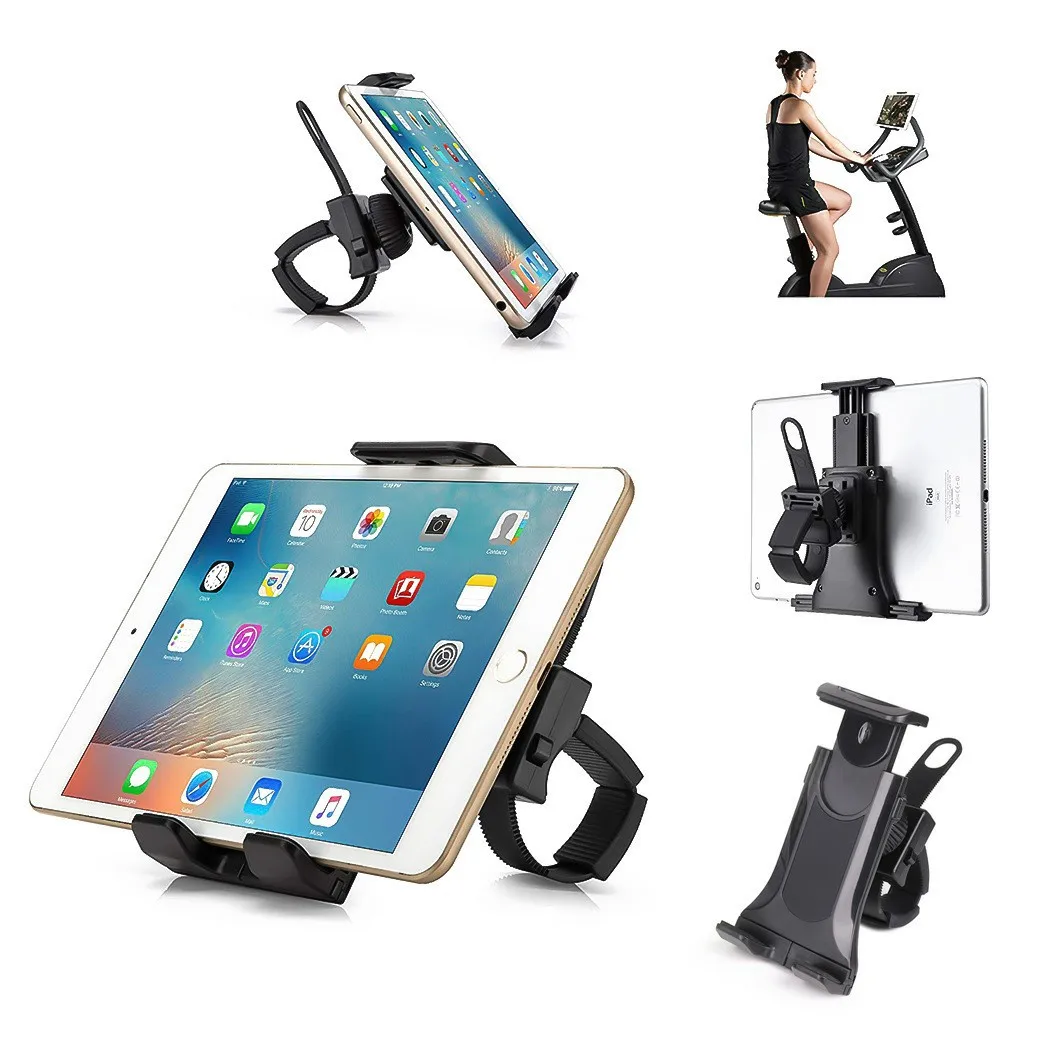 Homhu Bike Bicycle Tablet Stand Support Holder Universal 4-11 Inch Indoor Gym Treadmill Handlebar For iPad Pro Air iPhone Xiaomi