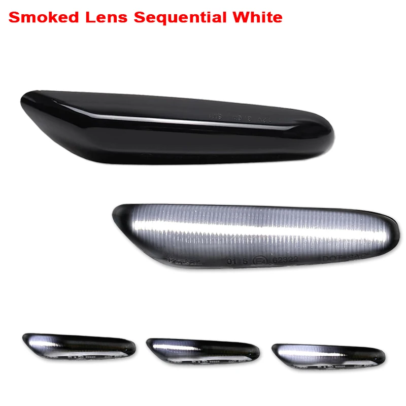 2 Stuks Voor Bmw E90 E91 E92 E93 E60 E61 E81 E81 E82 E83 E84 E84 E88 E46 Led Dynamische Zijmarker Richtingaanwijzers
