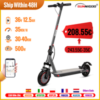 SUNNIGOO N7MAX Electric Scooter 500W Motor 36v12.5ah 35KM/H Max Speed 35KM Long Range 10 Inch with Shock Absorption APP Escooter